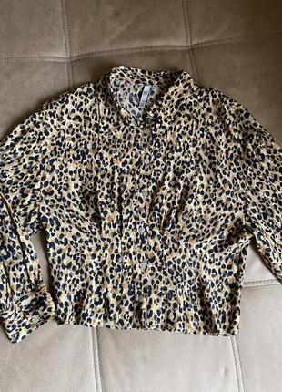 Блузка (рубашка) леопардовый принт5 фото