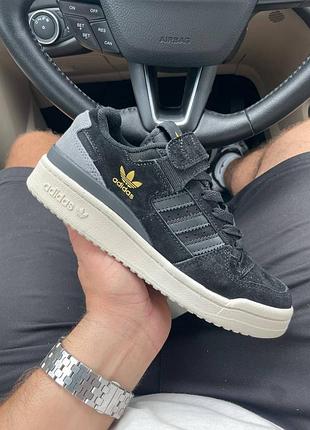 Кросівки adidas forum black grey