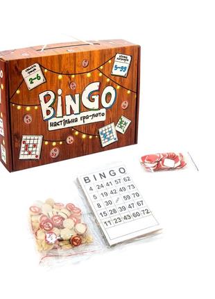Настольная игра-лото "bingo" (бинго) от strateg на украинском языке2 фото