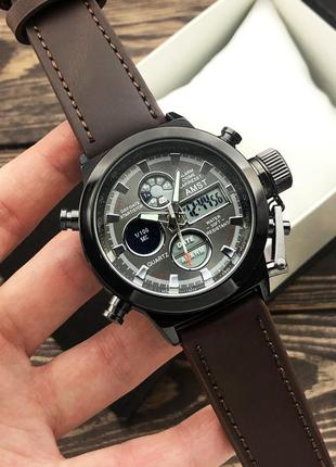 Чоловічі наручні годинники amst 3003ac black-brown wristband