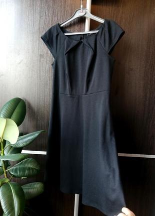 Шикарное, новое, трикотажное чёрное платье сукня. вискоза. george2 фото