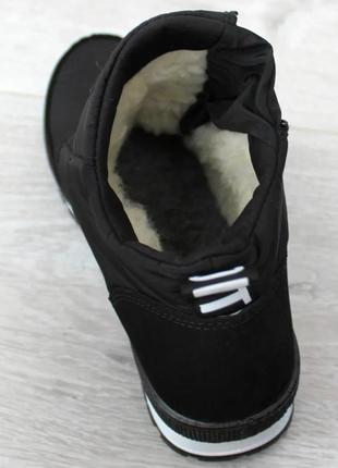 Женские ботинки зимние - кроссовки на меху (бт-5ч-3)3 фото