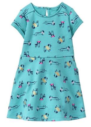 Миленькое платье с собачками фирмы gymboree, р.4t,5t.