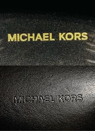 Оригінальний шкіряний коричневий кейс / чохол для окулярів michael kors7 фото