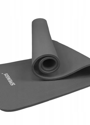 Коврик (мат) для йоги и фитнеса springos nbr 1.5 см yg0001 grey