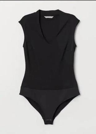 Боди h&m ,из джерси с v вырезом; euro 38