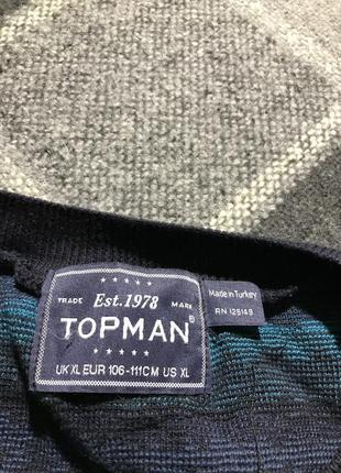 Чоловіча бавовняна смугаста футболка topman ( топмэн хлрр ідеал оригінал різнобарвна)5 фото