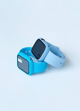 Ремінець та чохол зі склом для apple watch4 фото