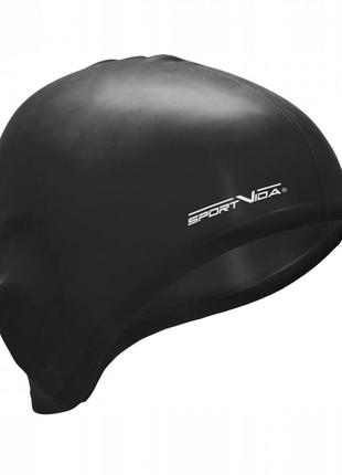 Шапочка для плавания sportvida sv-dn0015 black