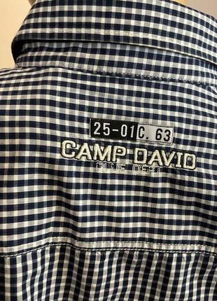 Фірмова чоловіча рубашка в клітинку /m/ brend camp david5 фото