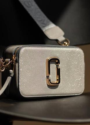 Сумка  marc jacobs shine grey1 фото