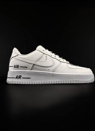 N!ke air force 1 double black/white10 фото