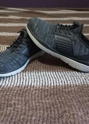 Нові легкі сіро-чорні кросівки/мокасини memphis 41рр.27 см