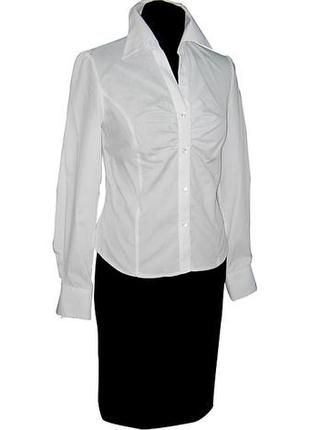 Класична Блуза із збіркою на грудях1 фото