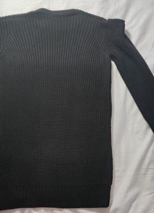 Жіноче однотонне в'язане плаття oasis, розмір s, чорний10 фото