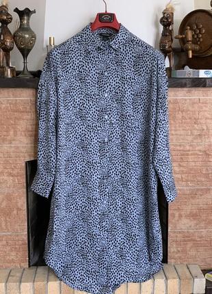 Очень красивое платье-рубашка кокон оверсайз