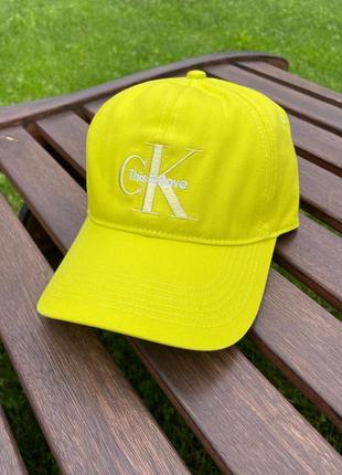 Новая кепка calvin klein бейсболка (ck yellow cap) с америки