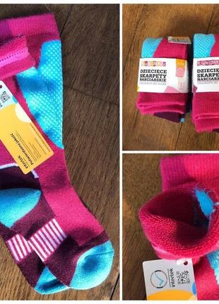 Лыжные термо носочки для девочки  польша на размер 27/294 фото
