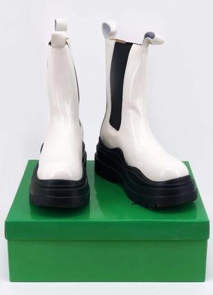 🔥сапоги женские bottega veneta boots white4 фото