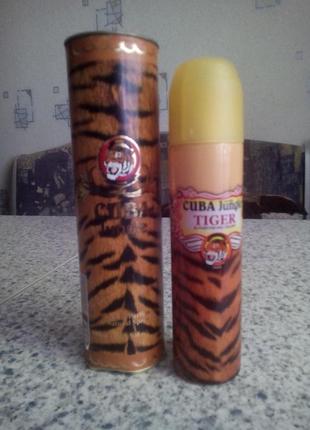 Парфюмированная вода cuba jungle tiger cuba paris почти новая