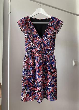 Плаття в квітковий принт , шифонова сукня5 фото