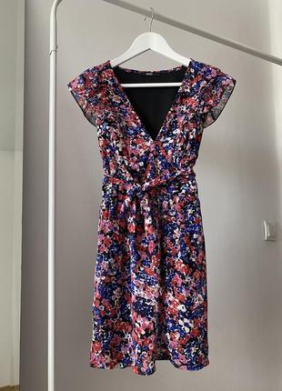 Плаття в квітковий принт , шифонова сукня6 фото