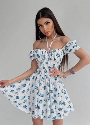 Повітряне плаття з квітковим принтом