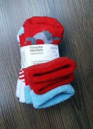 Шкарпетки махрові польща на розмір 6-12 місяців (3 шт)