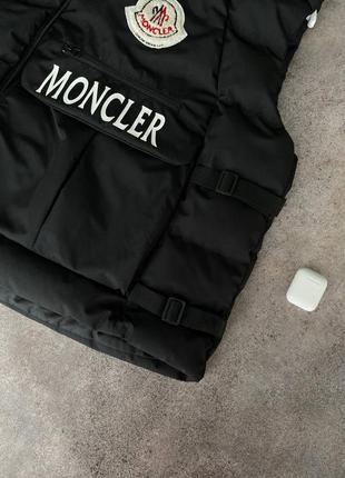 Чоловіча жилетка moncler black.6 фото