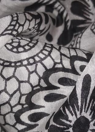 Шелковый платокй 100% натуральный шелк (silk) с бахрамой индия4 фото