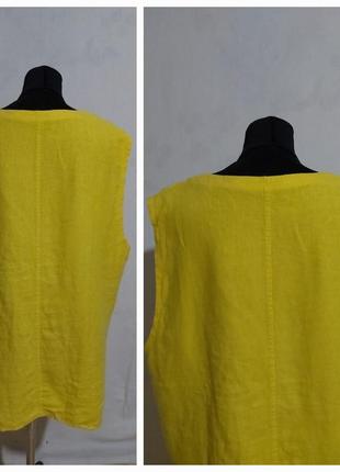 Яркая льняная  блуза этно, бохо стиль 100%- лен италия9 фото