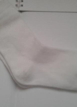 Белые детские носки 27-30 размер на 3-6 лет 9.5-12.5