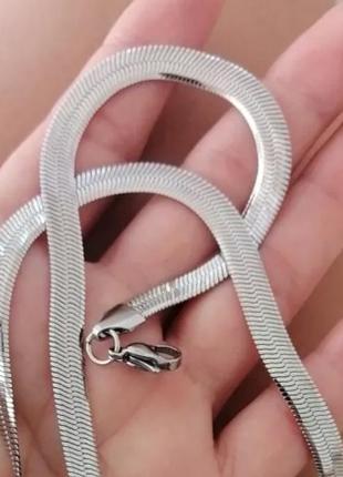 Цепочка цепь змейка чокер  колье ожерелье из нержавеющей стали5 фото