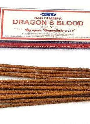 Пахощі dragons blood кров дракона (satya) масала 15 г shamanshop k32488