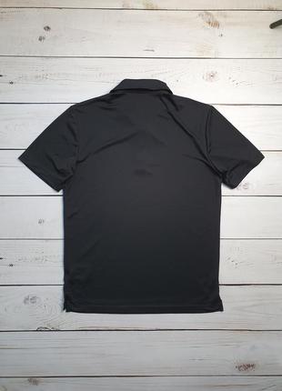 Чоловіча чорна спортивна футболка поло adidas golf (адідас) оригінал8 фото