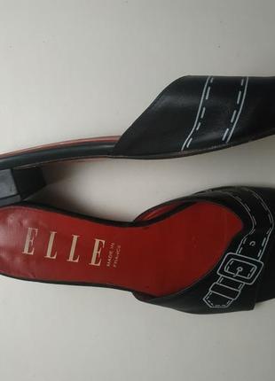 Шкіряні шльопки elle