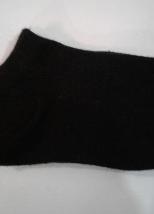 Короткие черные детские носки 23-26 размер на 2-3 года 6-8.5