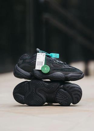 Женские кроссовки adidas yeezy boost 500 utility black#адидас3 фото