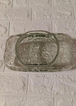 Плафон прямоугольный из толстого стекла ссср