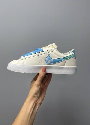 Кросівки жіночі nike blazer low '77 vintage leather sky logo/кроссовки женские найк блэйзер винтаж3 фото