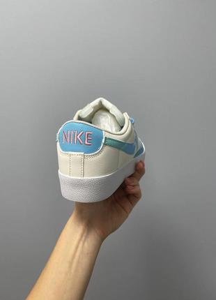 Кросівки жіночі nike blazer low '77 vintage leather sky logo/кроссовки женские найк блэйзер винтаж6 фото