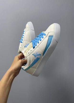 Кросівки жіночі nike blazer low '77 vintage leather sky logo/кроссовки женские найк блэйзер винтаж7 фото