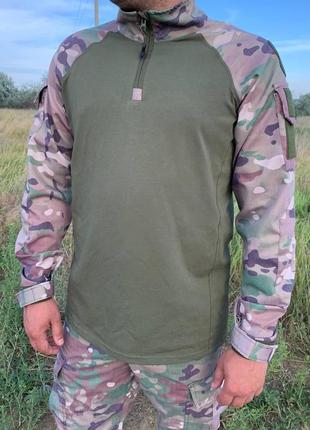 Убакс тактическая рубашка армейская военная камуфляж мультикам для зсу4 фото