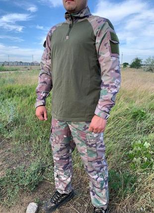 Убакс тактическая рубашка армейская военная камуфляж мультикам для зсу7 фото