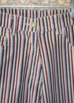 Вельветовые брюки в полоску "geekay"  8-10 р3 фото