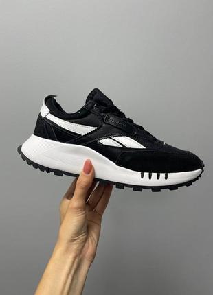 Кросівки жіночі reebok classic suede legacy black/кроссовки женские рибок классик