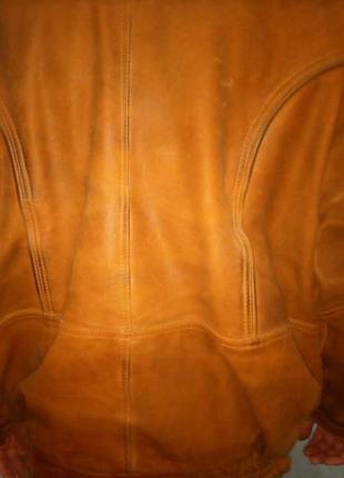 Винтажная кожаная куртка8 фото