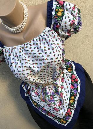 Винтаж,блуза с открытыми плечами,этно бохо стиль,беременным,англия,7 фото