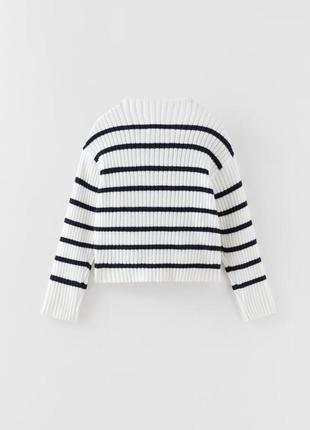 Трикотажний светр у рубчик zara 4