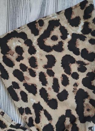 Кардиган платье-рубашка принт леопард длинный рукаа4 фото